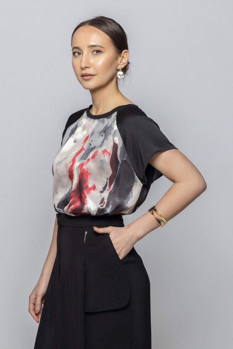 Women Short Sleeves printed Top