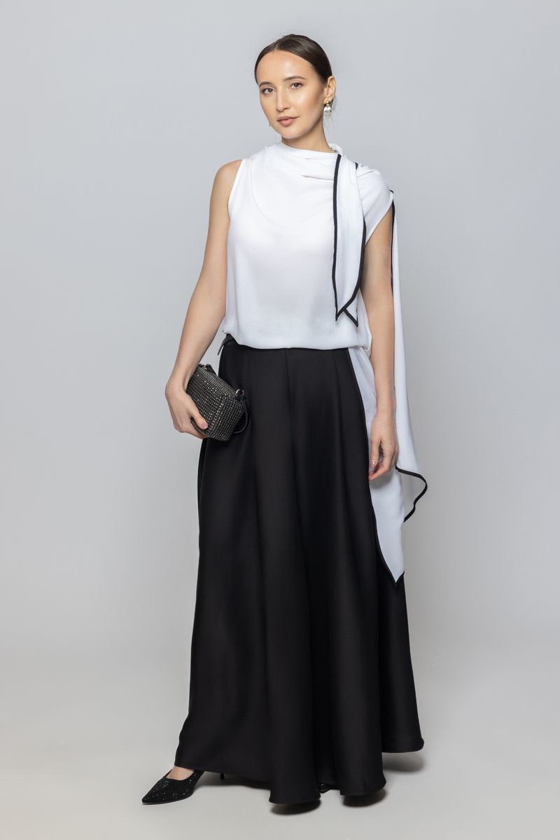 تنورة ماكسي نسائية بتصميم فضفاض