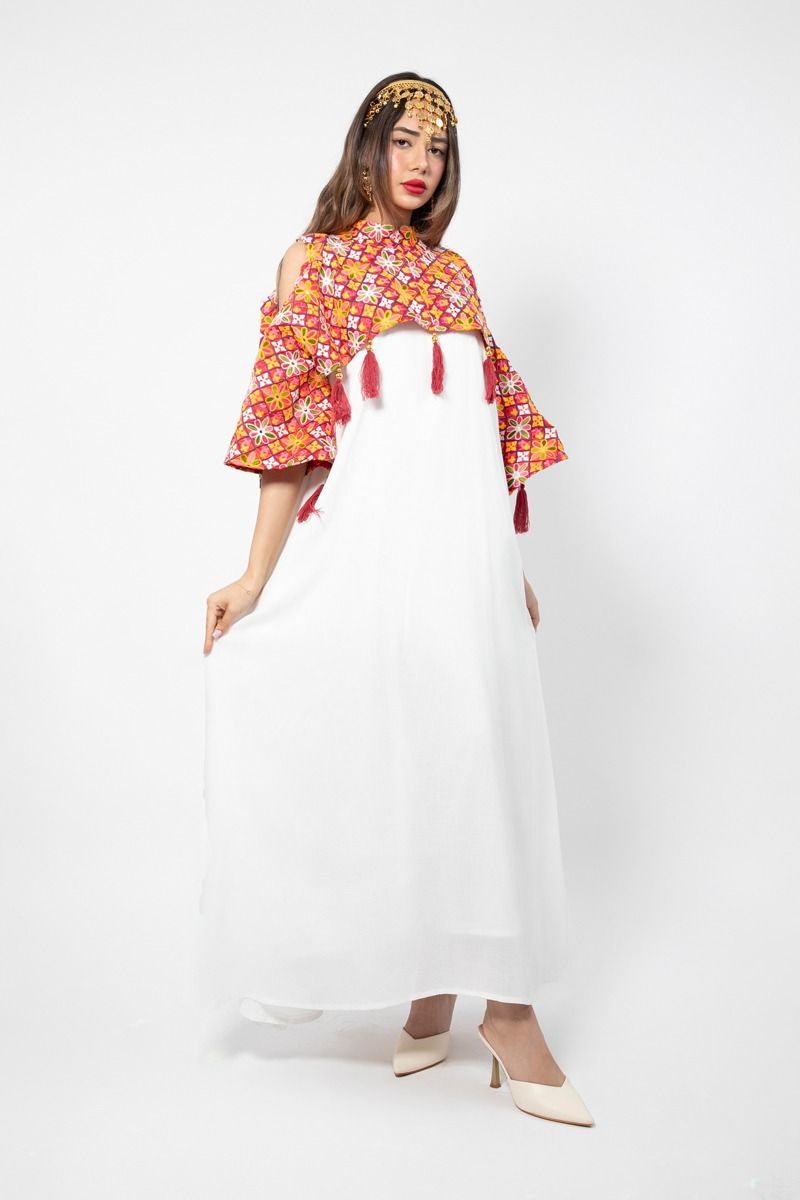 فستان نسائي ماكسي ليوم التأسيس