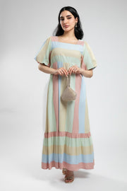 Striped Summer Dress - Colorful and Airy Charm