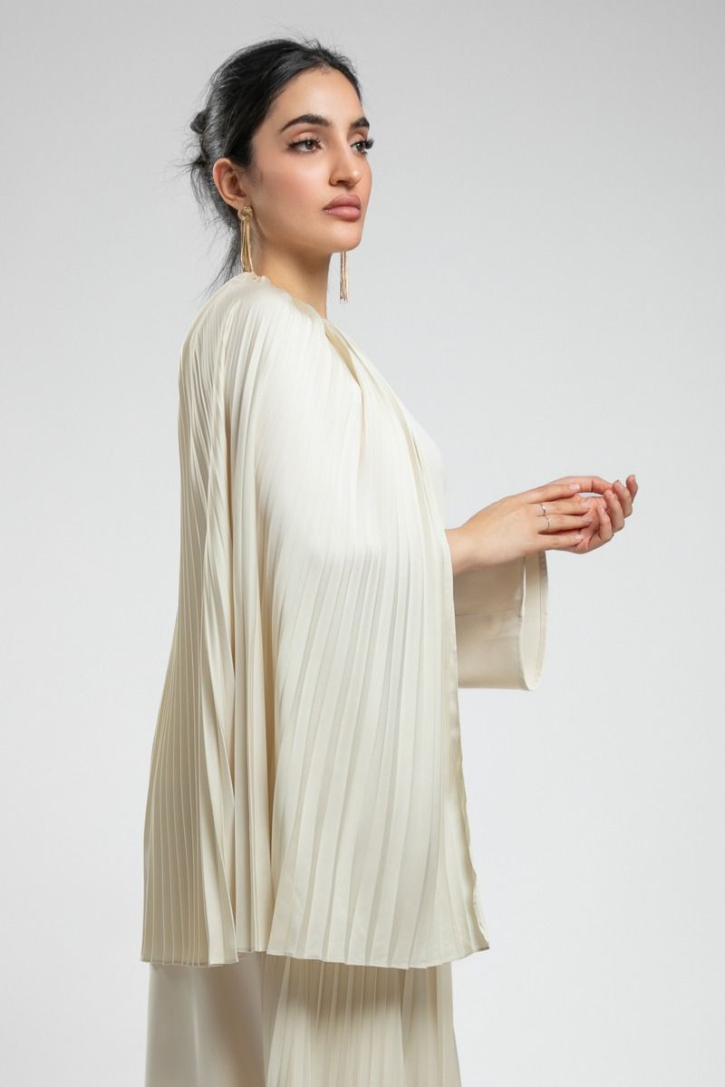 Asymmetric Cape-Style Blouse - Bold and Elegant