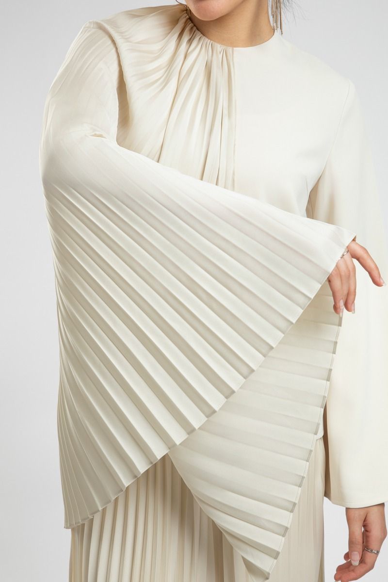 Asymmetric Cape-Style Blouse - Bold and Elegant