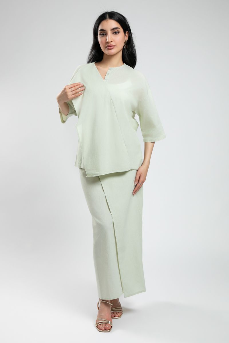 On-the-Go Maxi Wrap Skirt