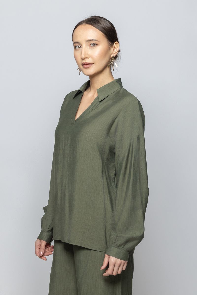 Women Long Sleeves Summer Blouse