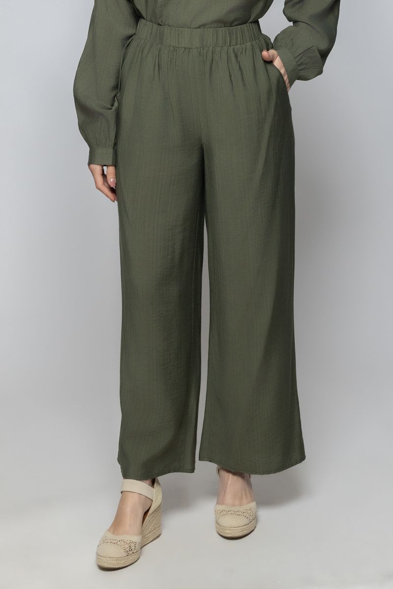 Women Flowy Wide-Leg Summer Pants