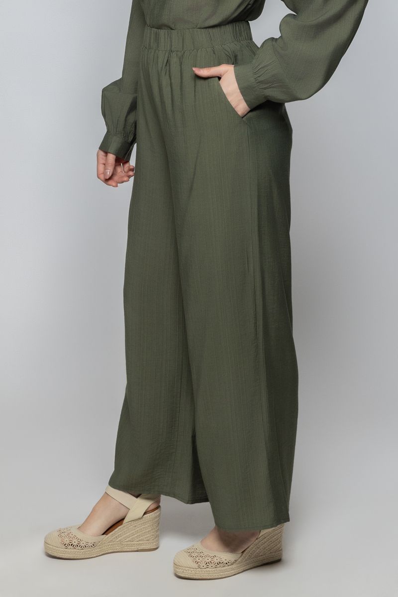 Women Flowy Wide-Leg Summer Pants