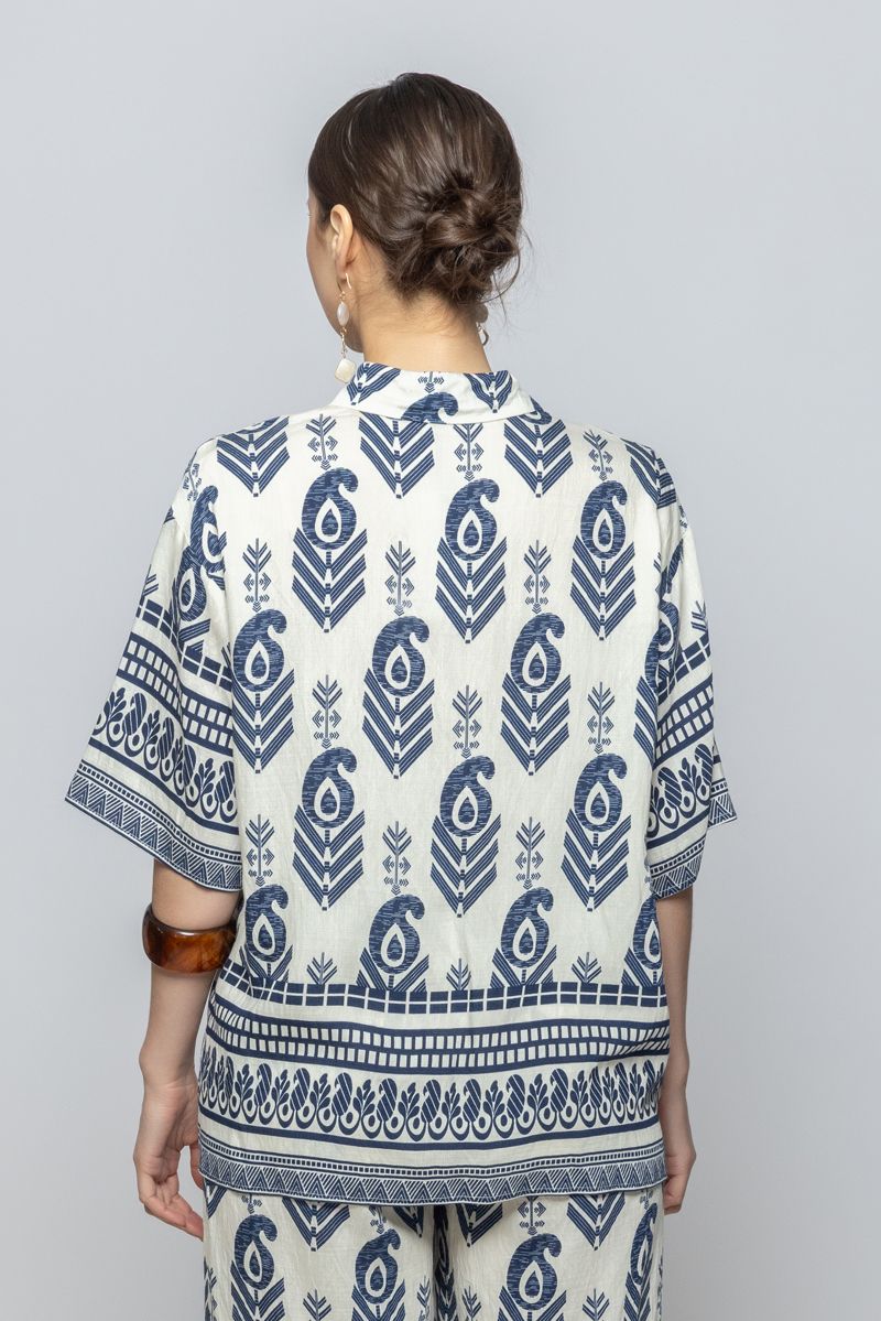 Women Short Flowy Sleeves Summer Shirt