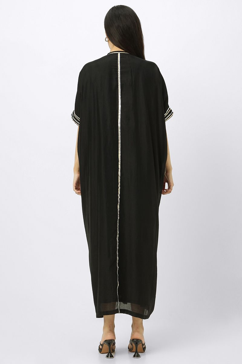 women jalabiya dress with metallic details
