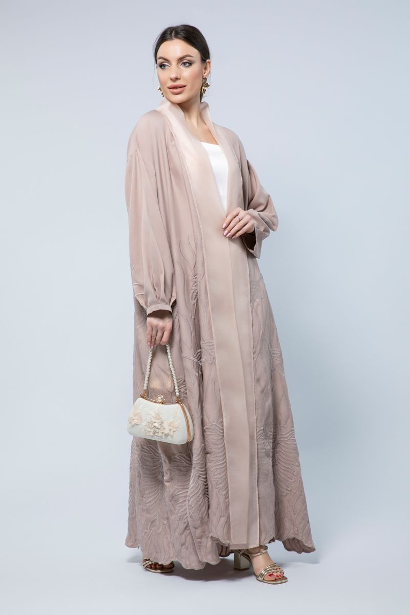 Womens Statement Outwear Abaya - A Masterpiece of Embroidery