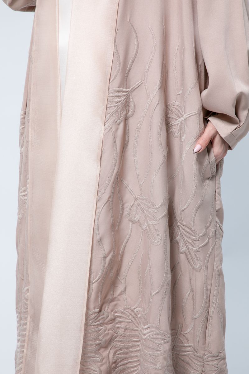 Womens Statement Outwear Abaya - A Masterpiece of Embroidery