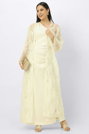 women dress with embroidery chiffon abaya