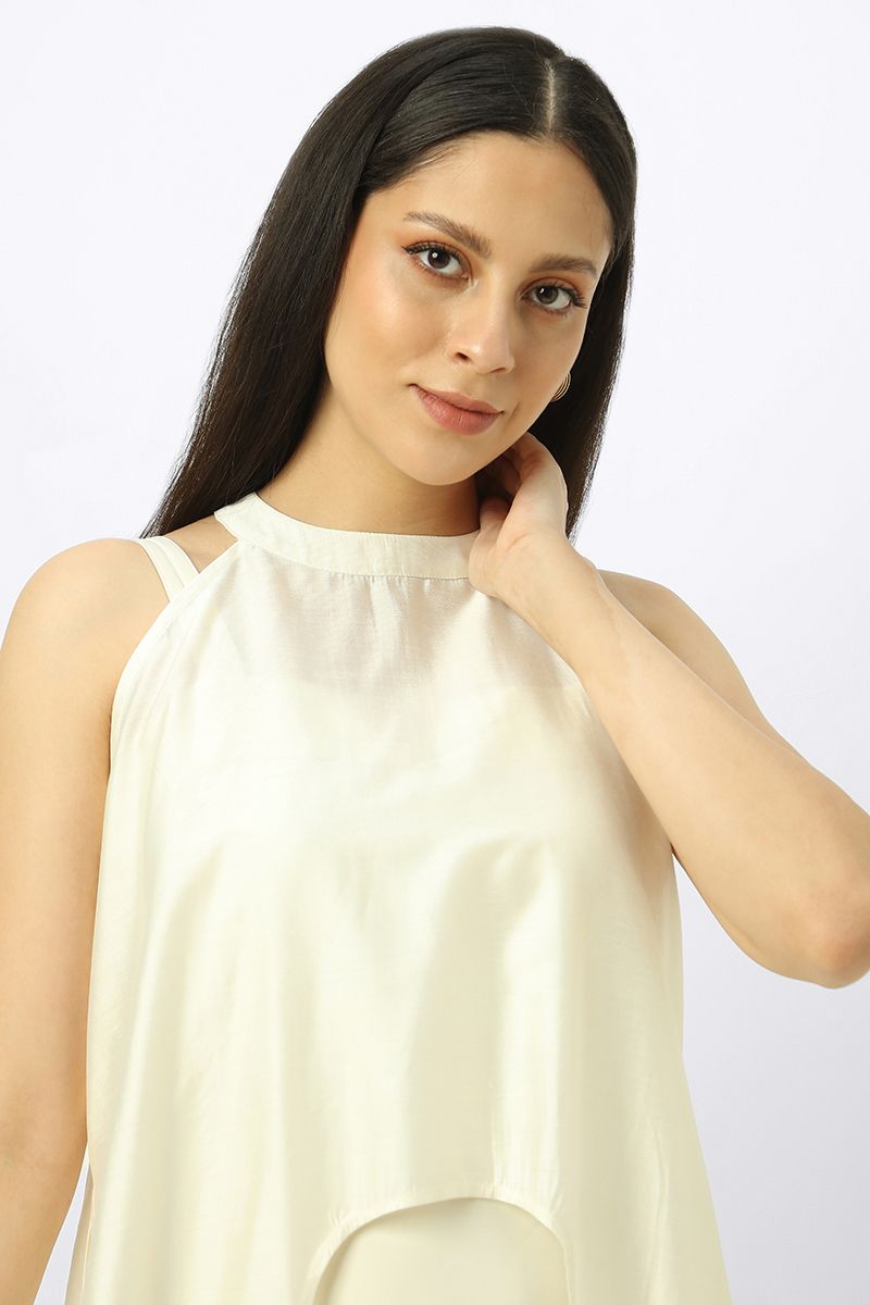 layered women dress with sequin