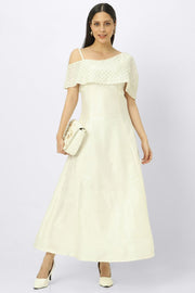 off-shoulder women dress with sequin