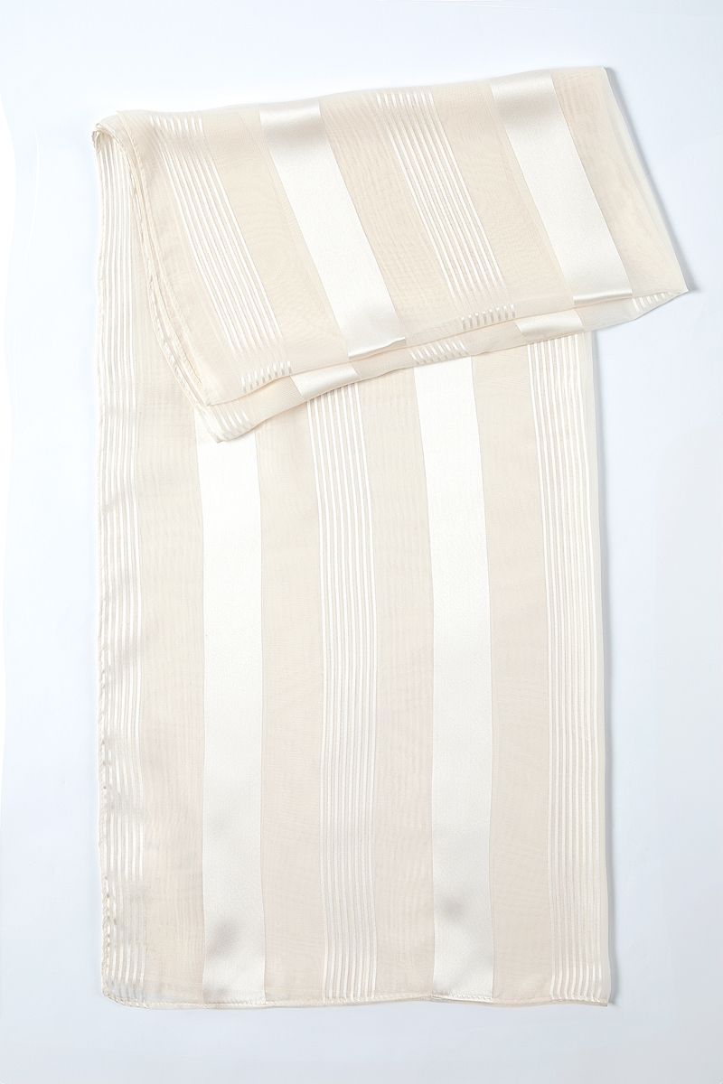 women rectangle scarf with tone on tone texture