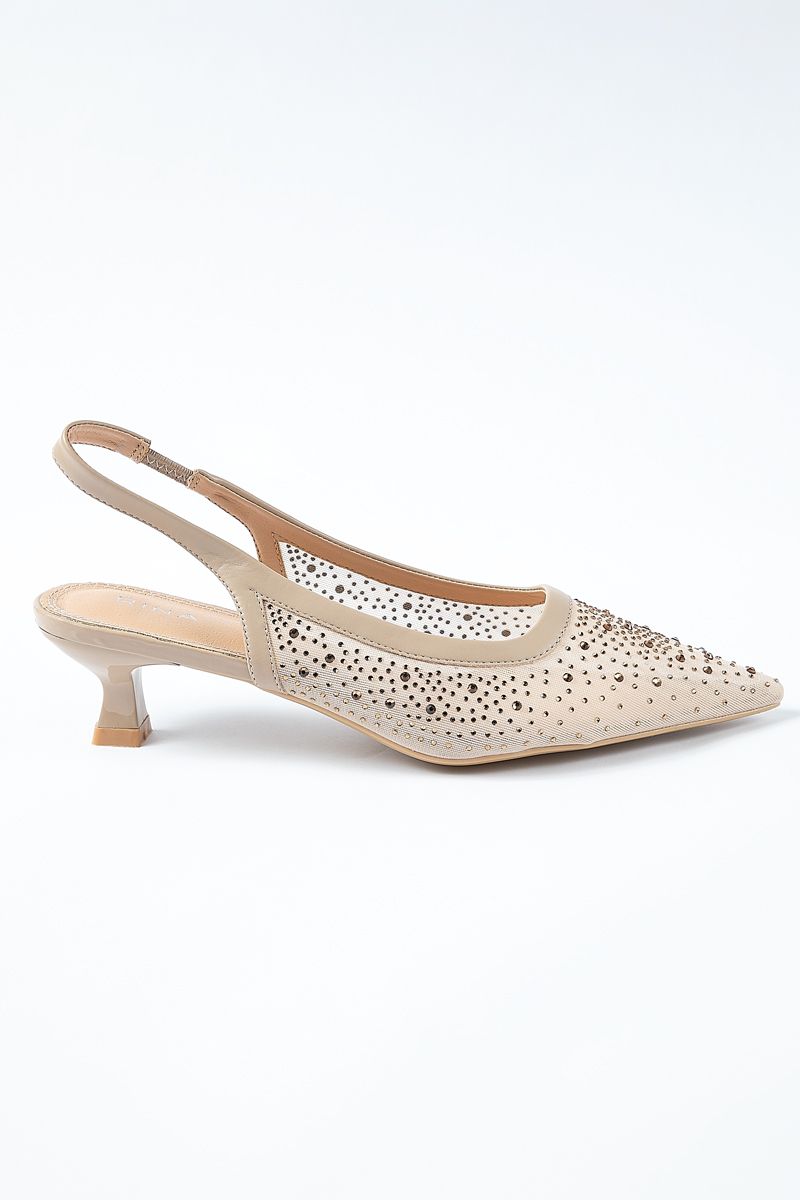 women heeled open sandal