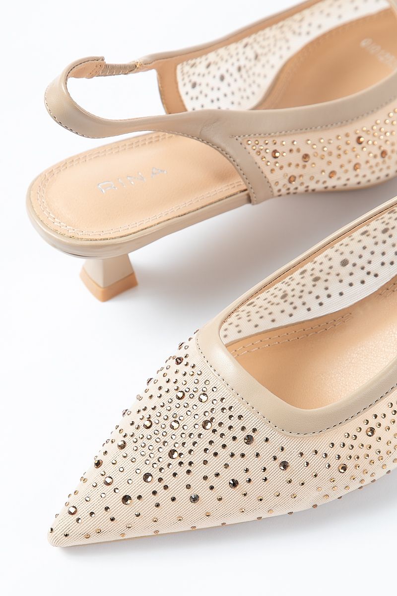 women heeled open sandal