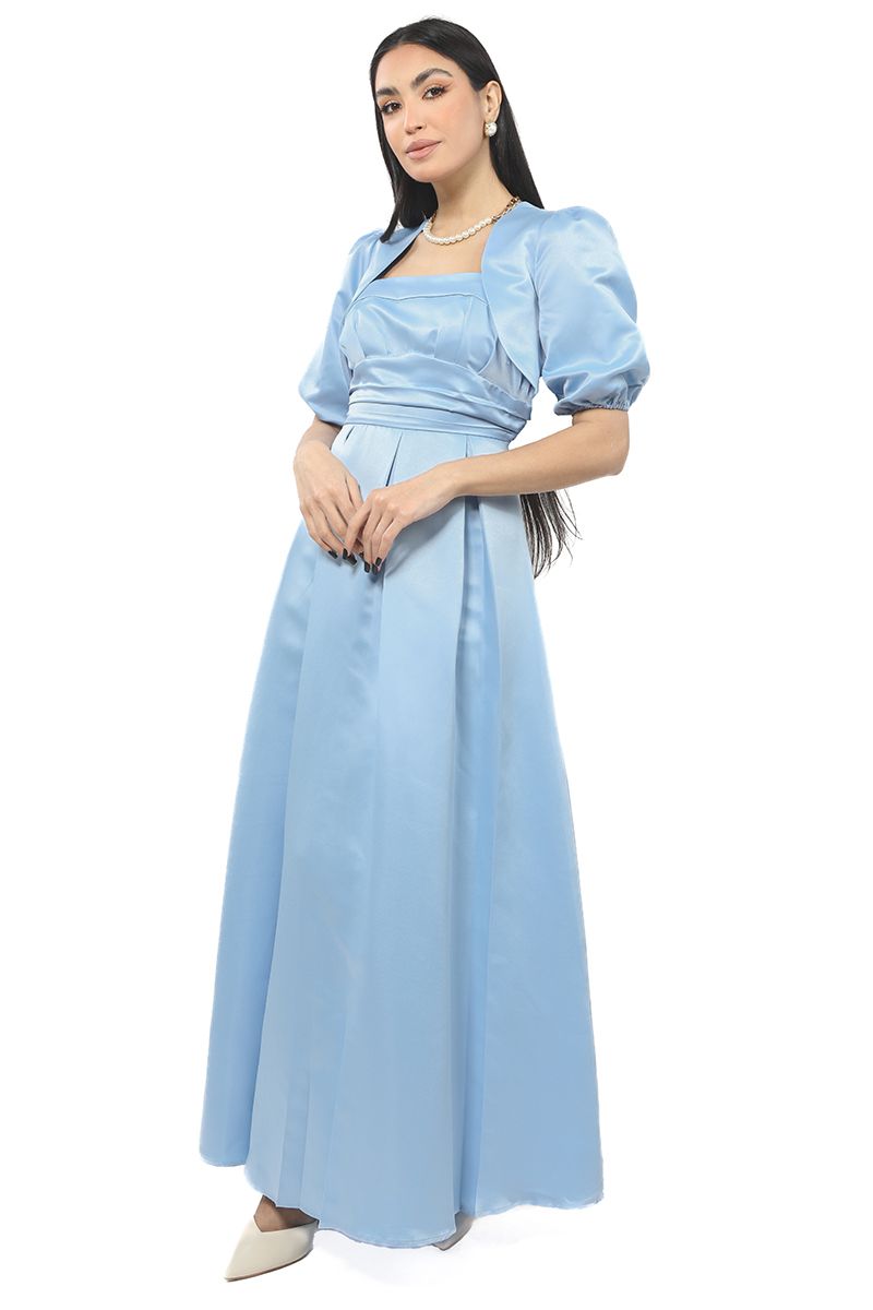 maxi women dress with over bolero