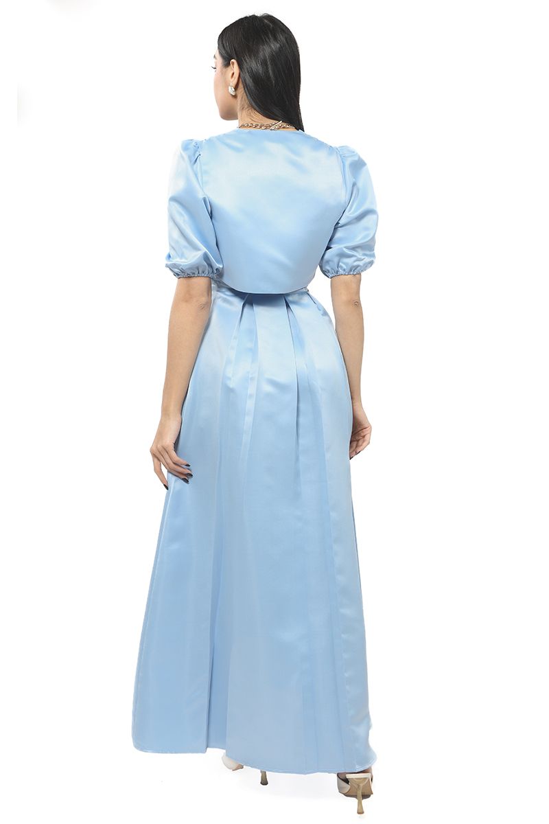 maxi women dress with over bolero