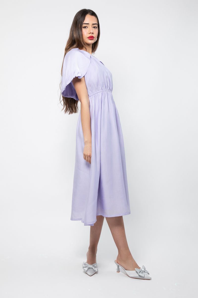 longline women dress with back cape
