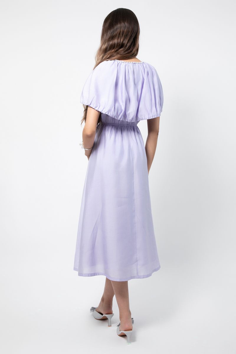 longline women dress with back cape