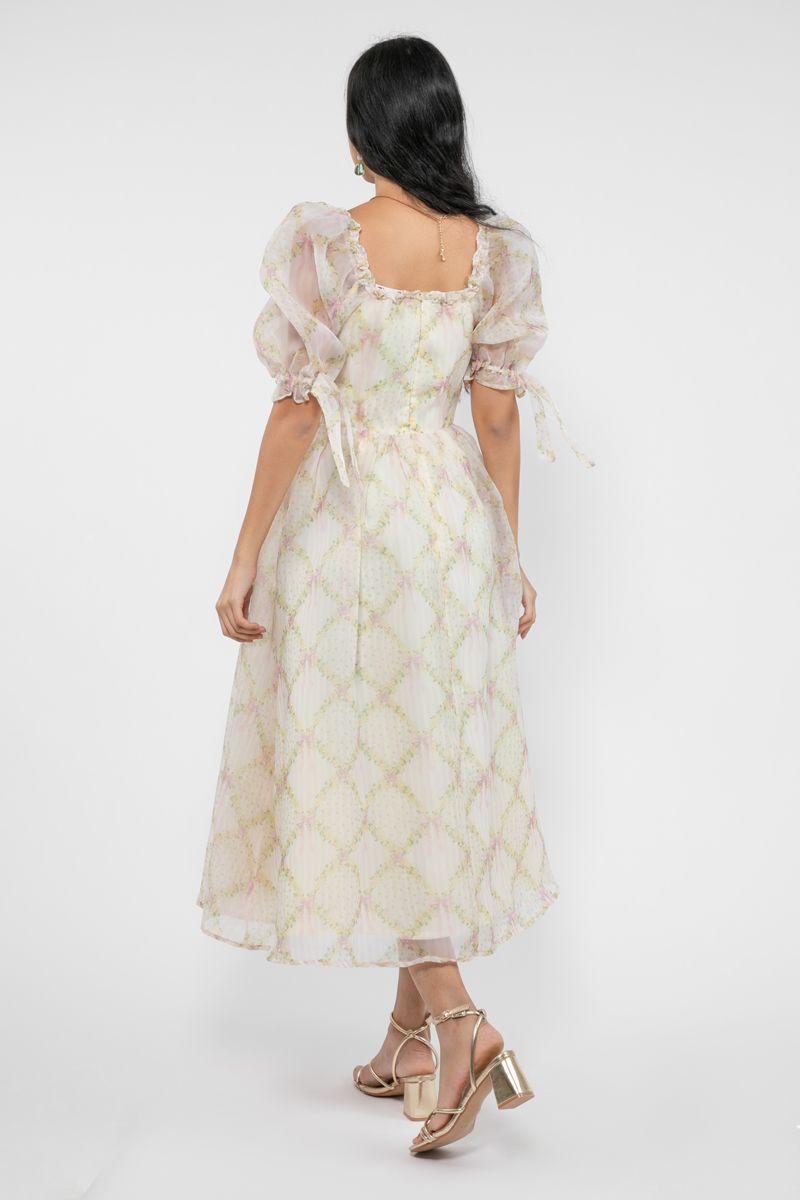 floral printed longline women dress