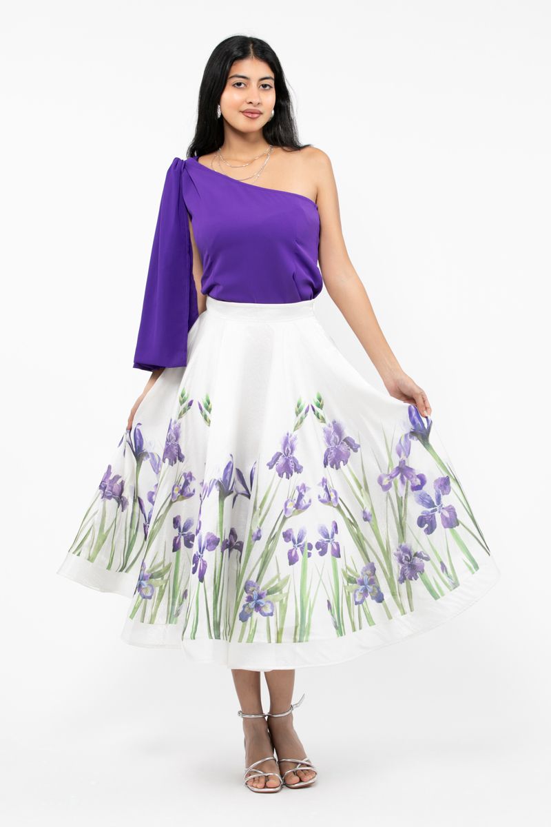 women top with open shoulder