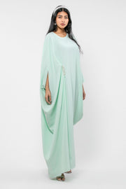 women maxi dress with rhinestones