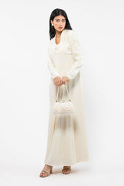 فستان نسائي ماكسي بورود مطرزة