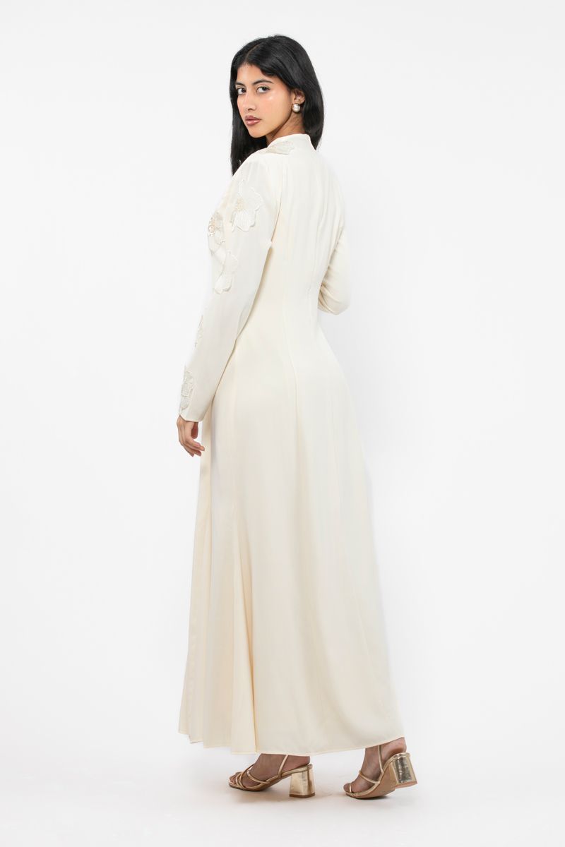 فستان نسائي ماكسي بورود مطرزة