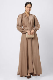 solid colored maxi women dress