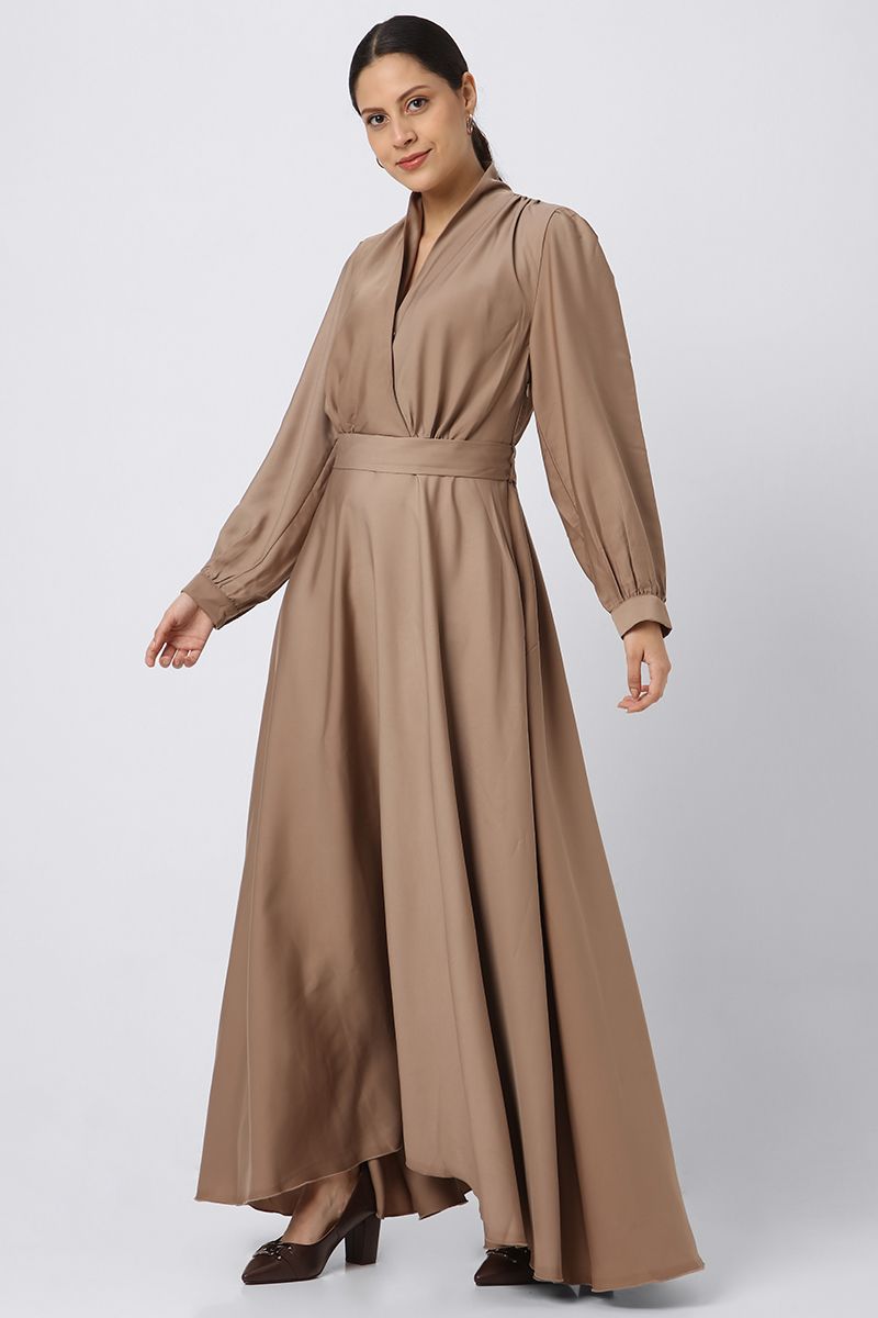 solid colored maxi women dress