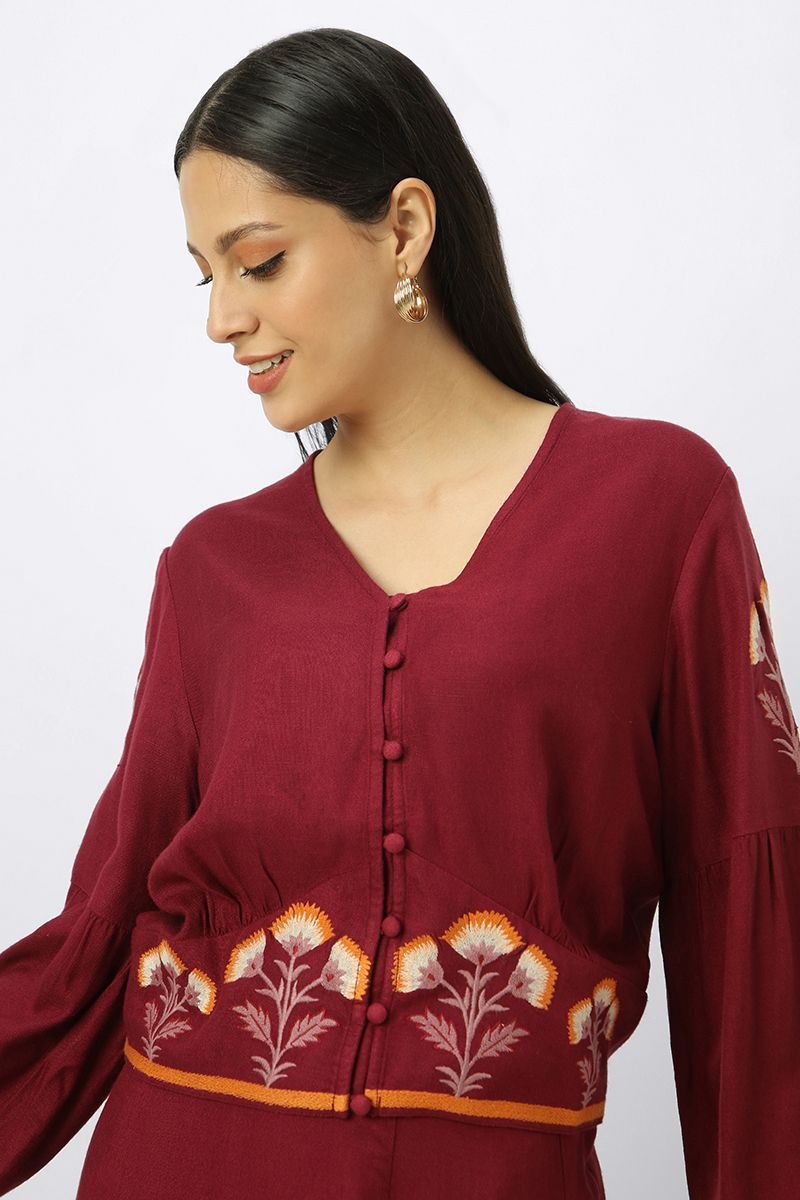 women shirt with embroidery