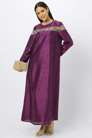 maxi women dress with embroidery