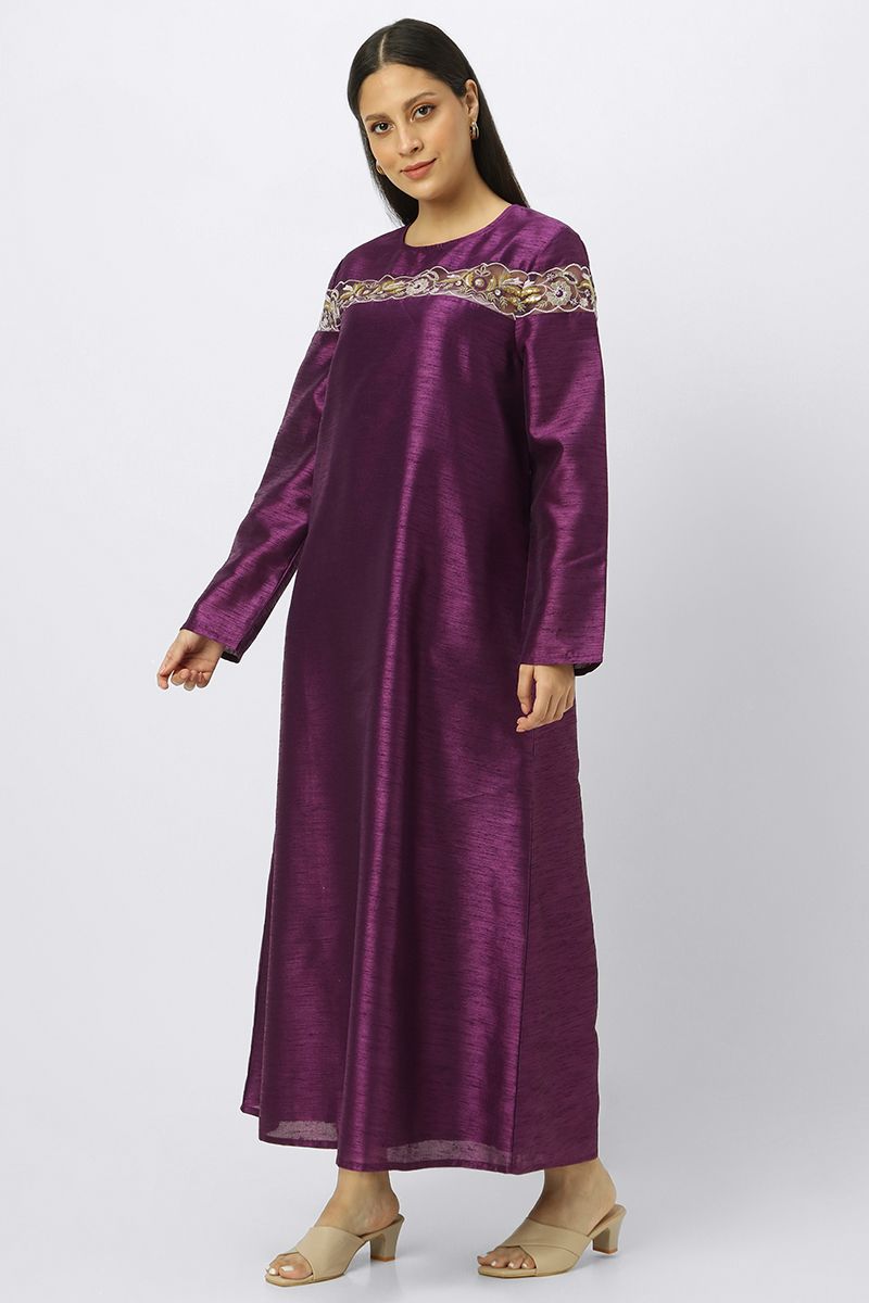 maxi women dress with embroidery