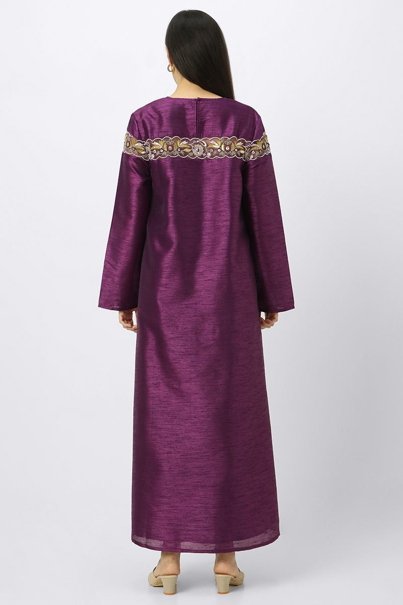 maxi women dress with embroidery