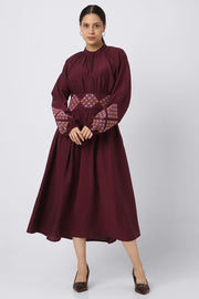 women dress with embroidery