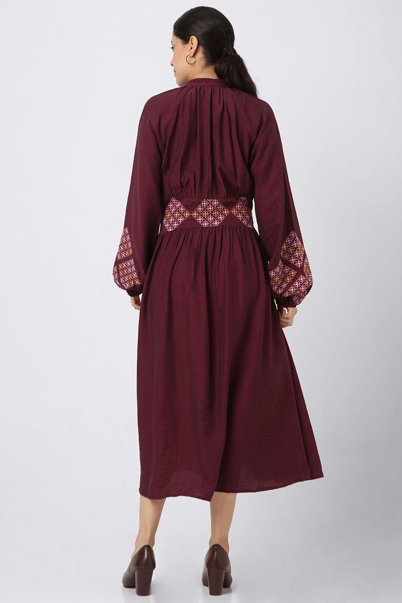 women dress with embroidery