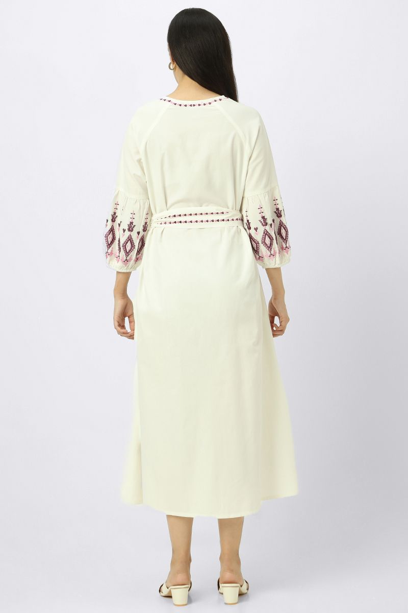 women dress with embroidery
