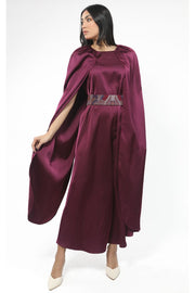 maxi women dress with over cape