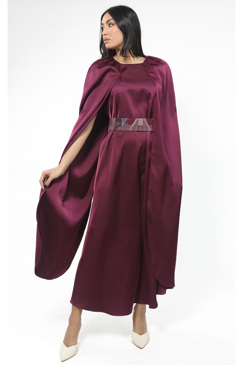 maxi women dress with over cape