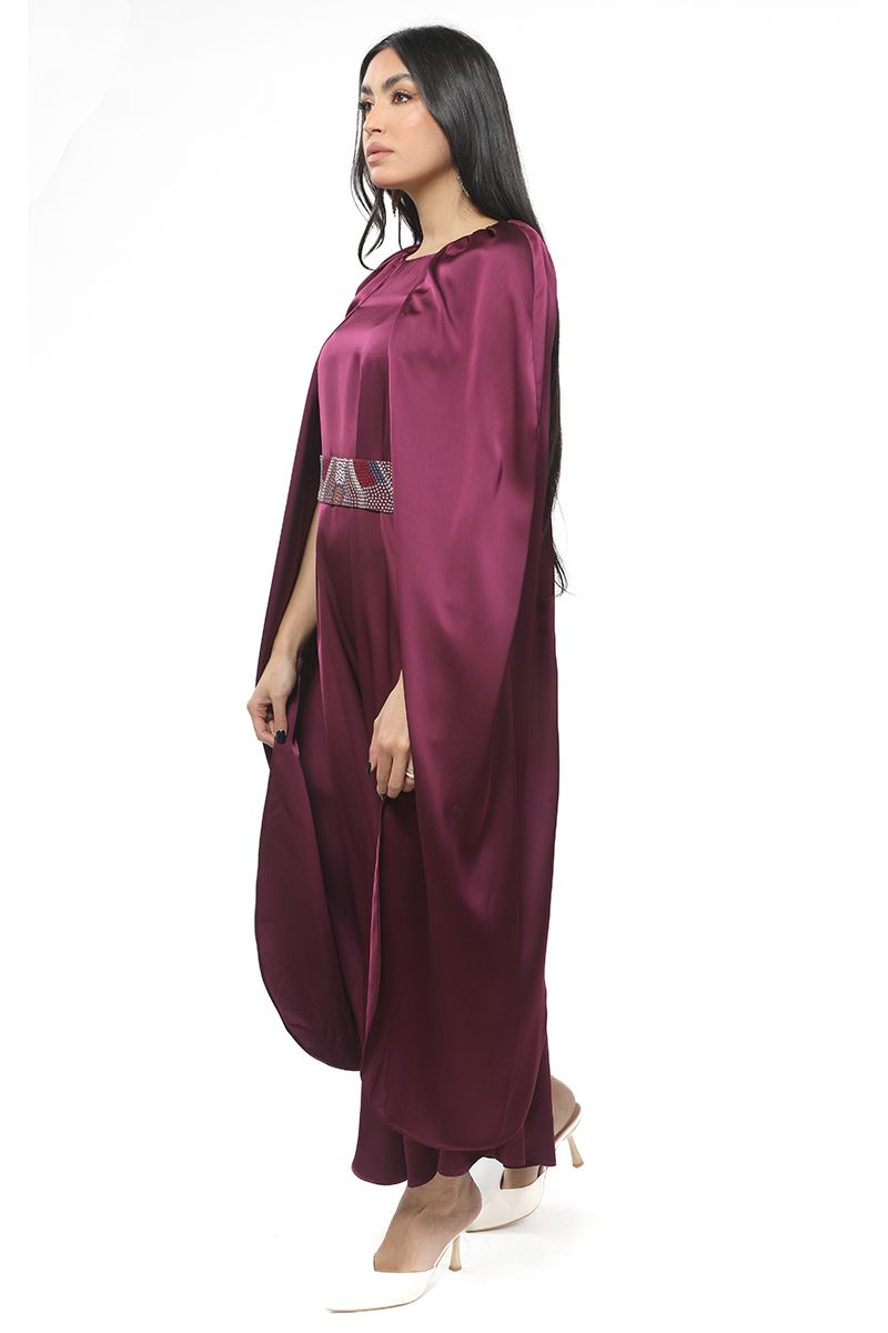 maxi women dress with over cape