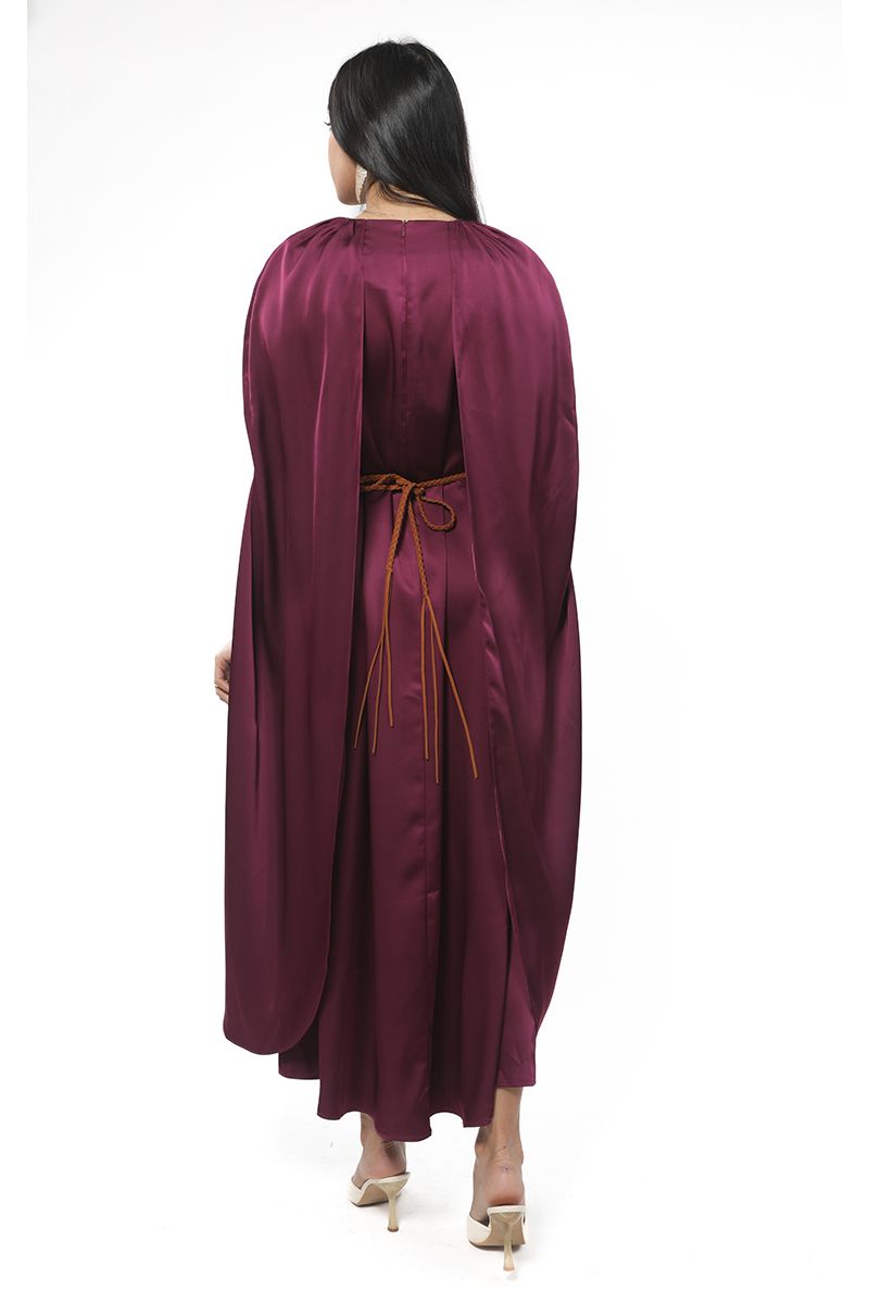 maxi women dress with over cape