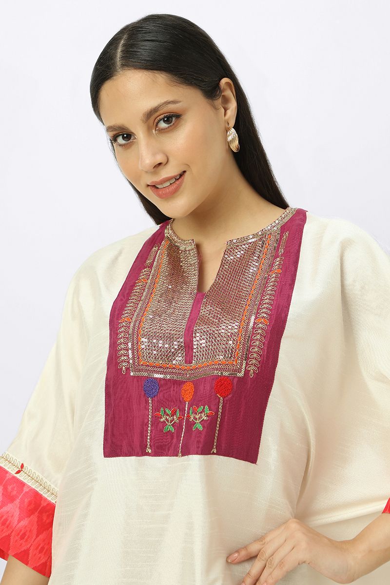 maxi women jalabiya dress with arabisque embroidery and prints