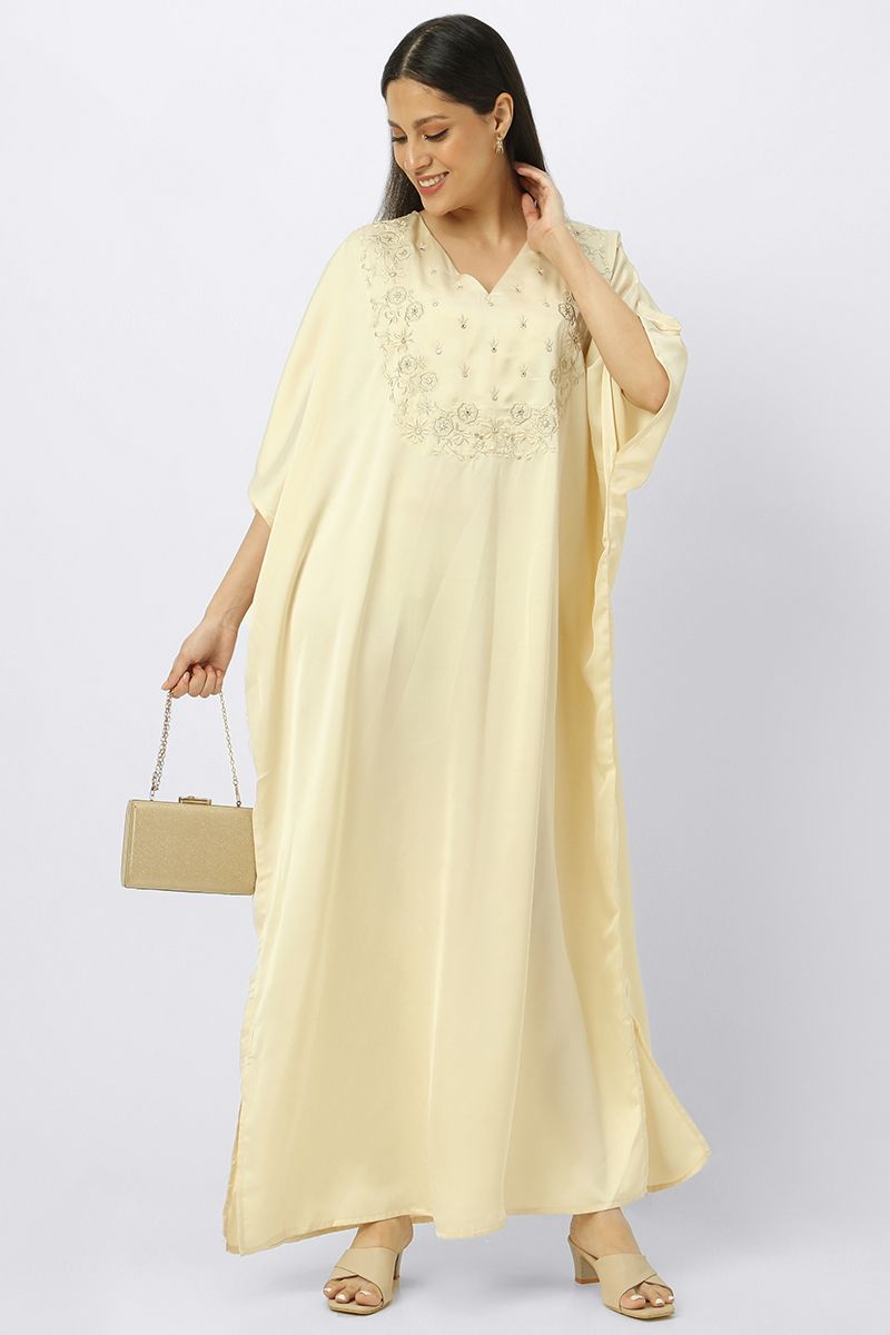 women jalabiya dress with embroidery