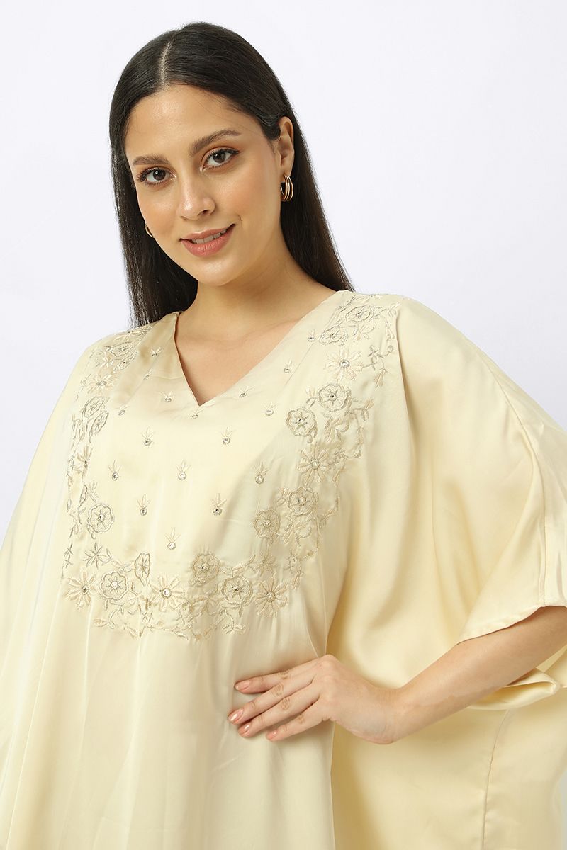 women jalabiya dress with embroidery