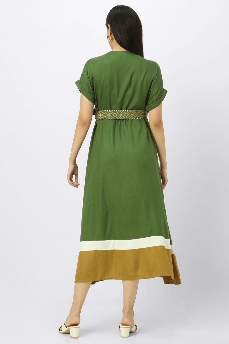 colored women wrap dress