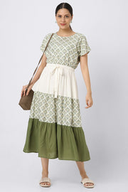 longline printed women dress