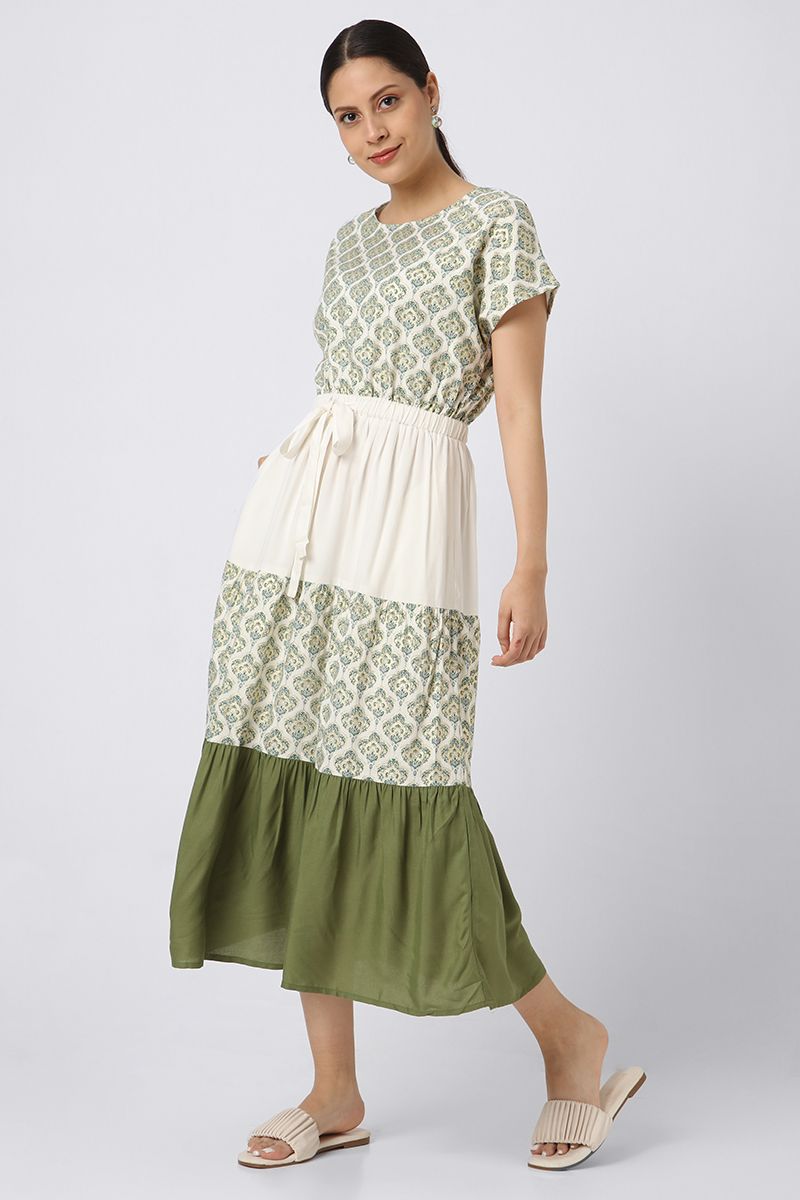 longline printed women dress