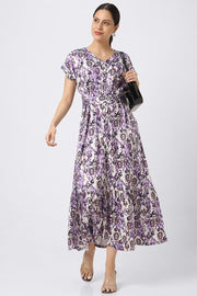 longline printed women dress