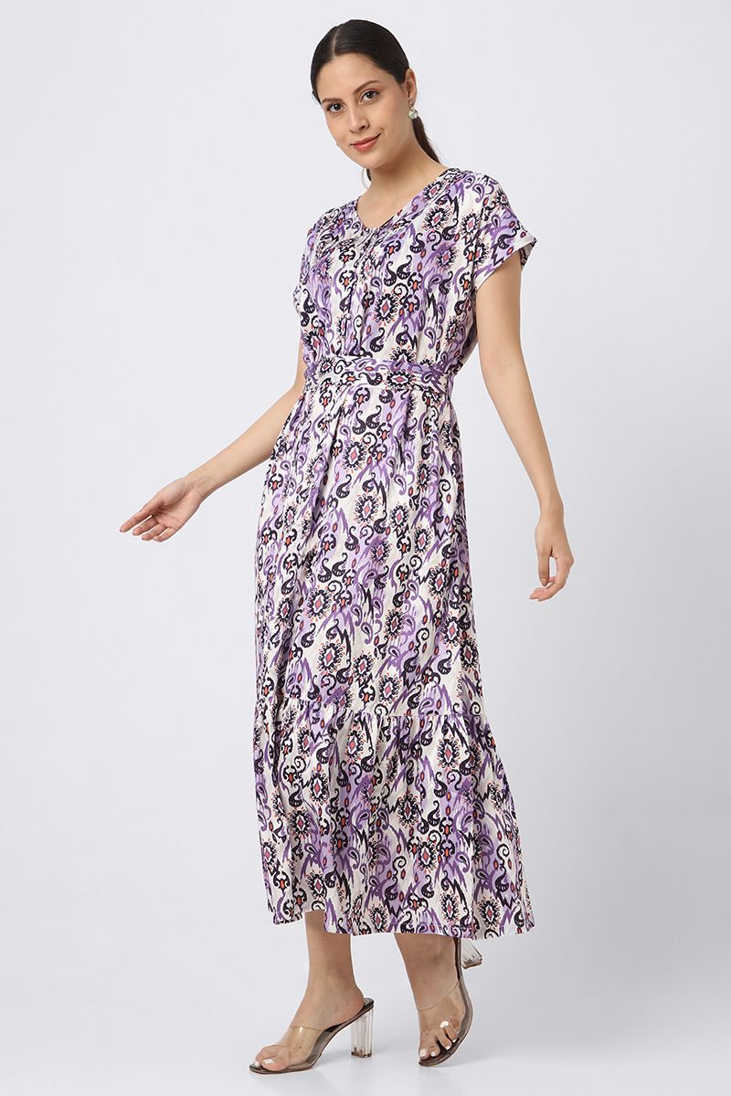 longline printed women dress